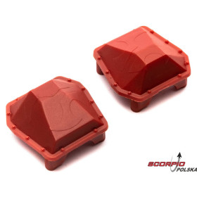 AXIAL pokrywa dyferencjału AR90 czerwona (2): SCX6