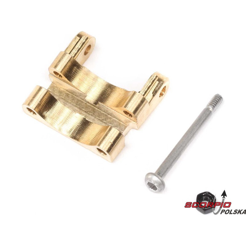 AXIAL mocowanie drążka tylne/górne mosiądz 1.5g: SCX24