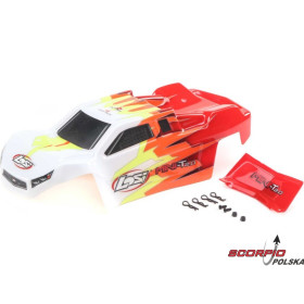Losi Karoseria czerwono/biała: Mini-T 2.0