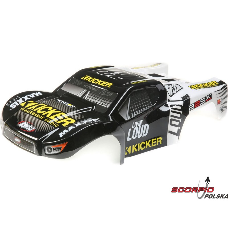 Losi 22S SCT: Karoseria pomalowana Kicker Audio