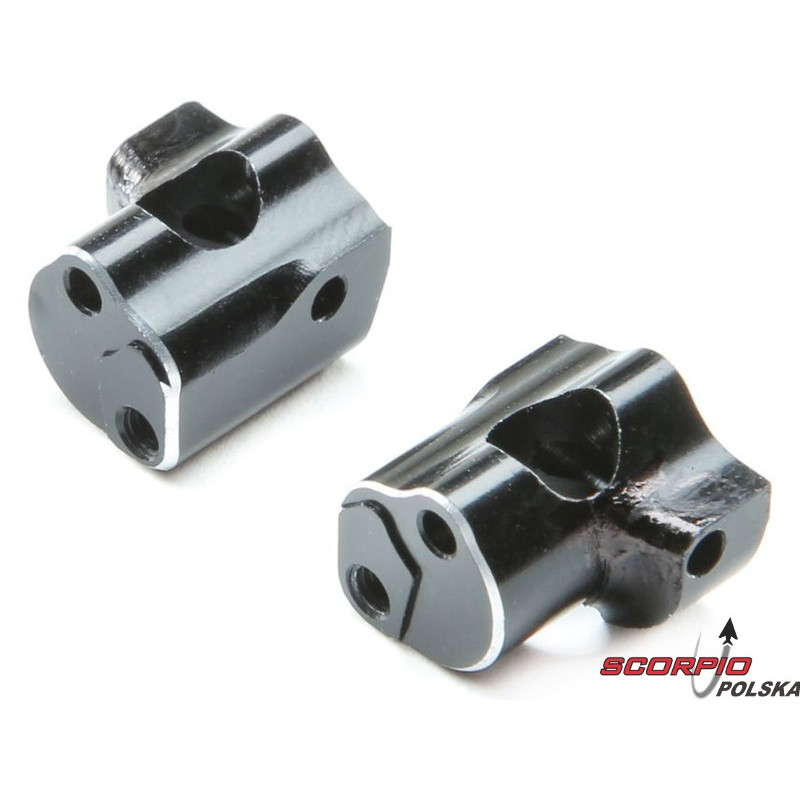 Losi Mocowanie zwrotnicy 0 st., aluminium (2): Mini-T 2.0