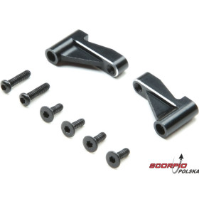 Losi Wspornik przedni p+l, aluminium: Mini-T 2.0