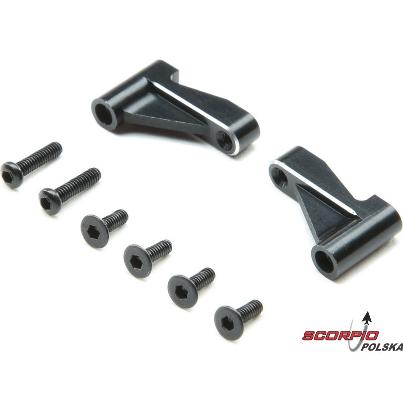 Losi Wspornik przedni p+l, aluminium: Mini-T 2.0