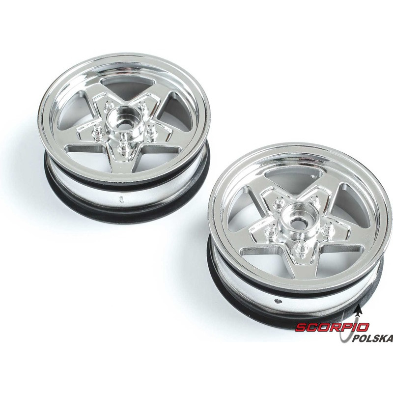 Losi felga przednia, chrom (2): 22S Drag