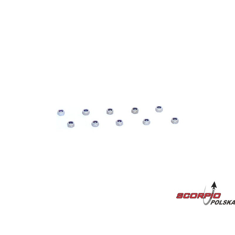 4-40 Aluminum Mini-Nuts (10)