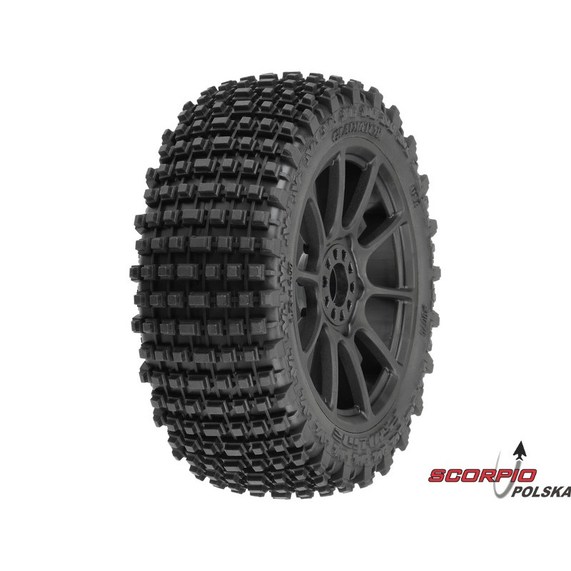 PRO-LINE koło 3.3", opona Gladiator M2, felga H17 czarna (2)