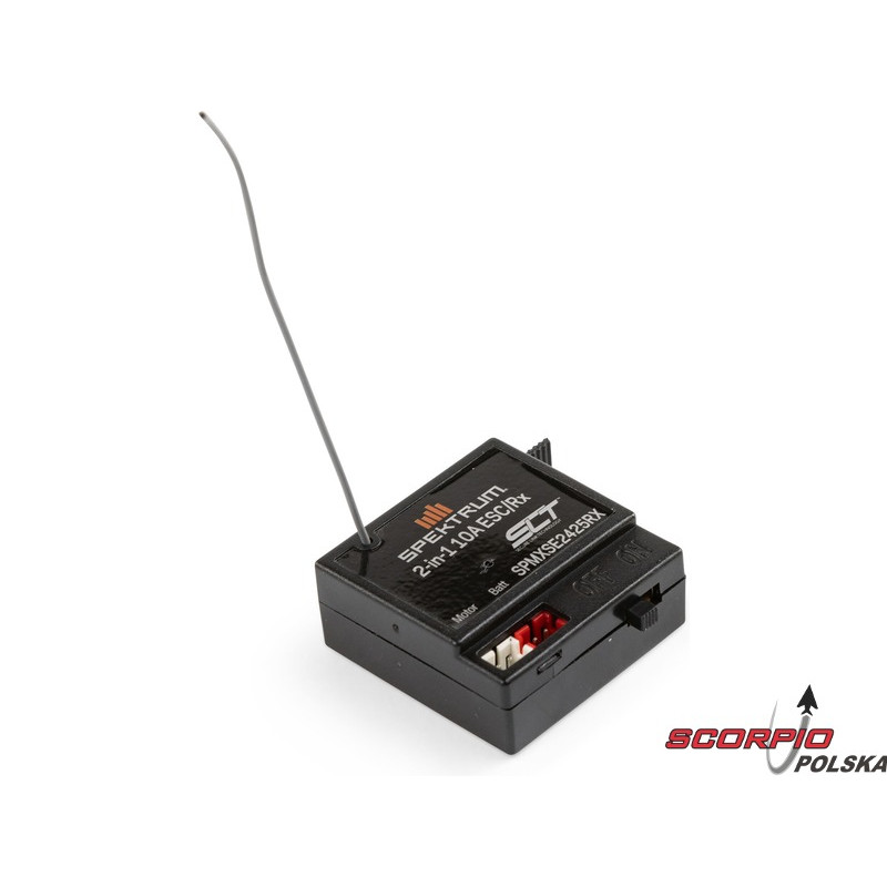 SPEKTRUM odbiornik SLT, regulator szczotkowy 10A 1:24