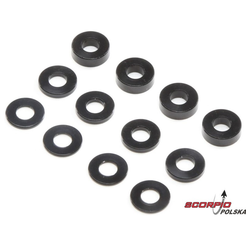 TLR Podkładka M3 aluminium dla Caster blok (4)