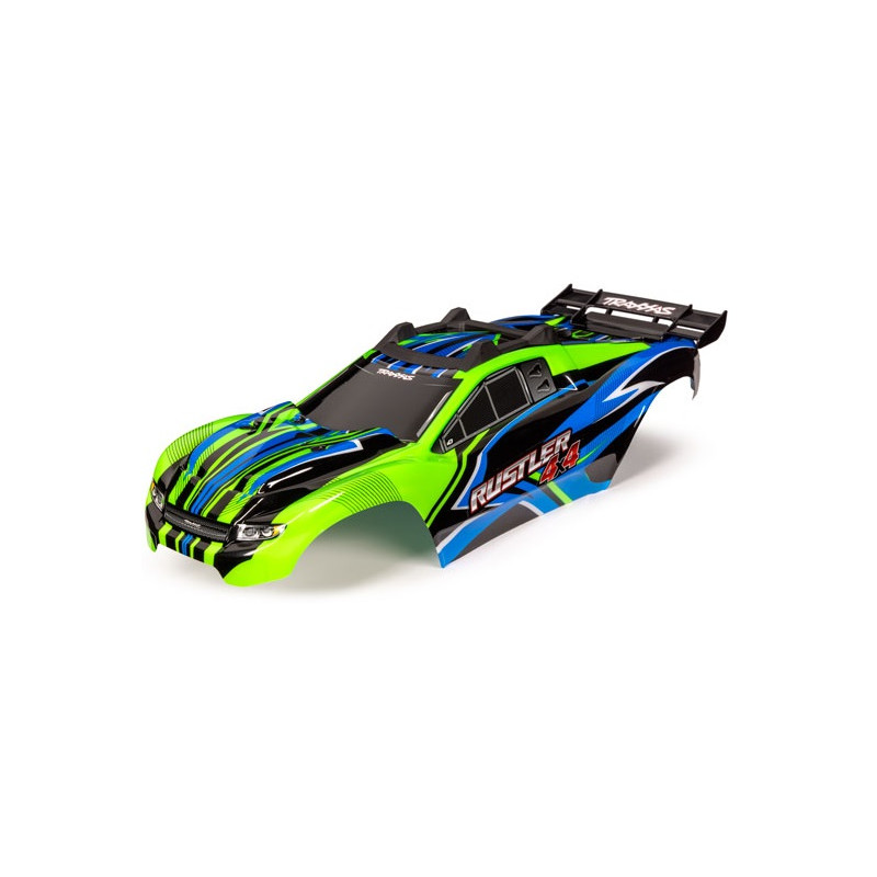 TRAXXAS Karoseria do Rustler 4x4 VXL (zielona/niebieska)