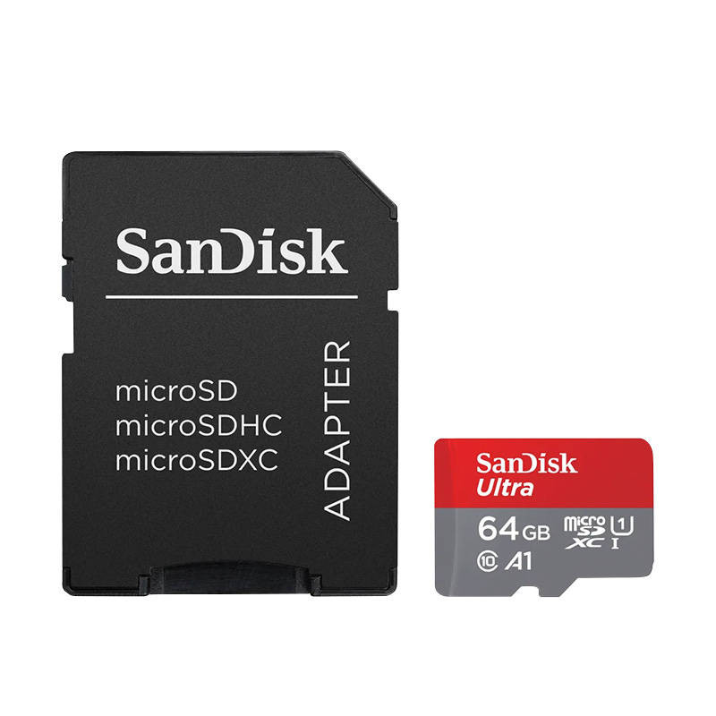 SANDISK Karta pamięci microSDXC 64GB Ultra + Adapter