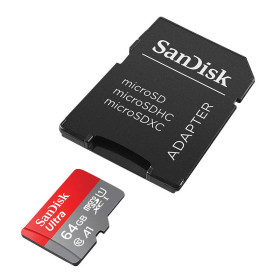 SANDISK Karta pamięci microSDXC 64GB Ultra + Adapter