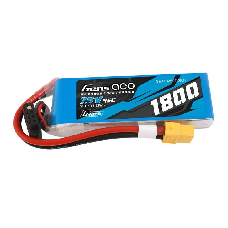 GENS ACE Akumulator LiPo 1800mAh 7.4V 45C 2S1P XT60 G-Tech