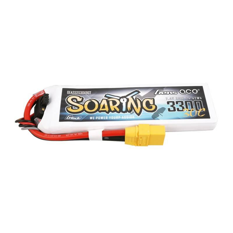 GENS ACE Soaring 3300mAh 7.4V 30C 2S1P XT90 G-Tech