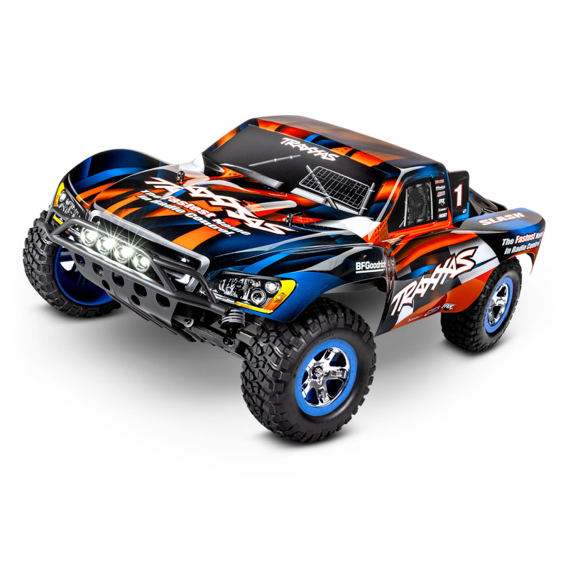 TRAXXAS Auto Slash Pro XL-5 2WD 1/10 + Oświetlenie LED (Pomarańczowy)
