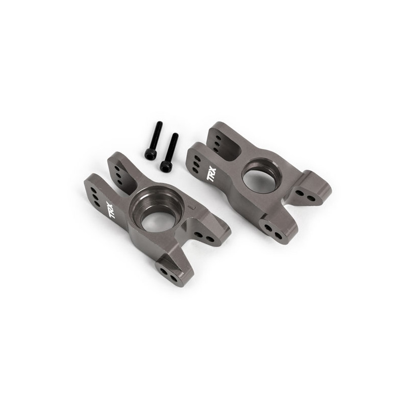 TRAXXAS Aluminiowe zwrotnice tylne do Sledge (szare)