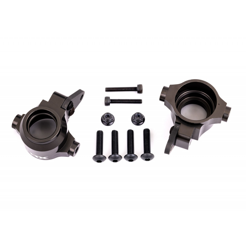 TRAXXAS Aluminiowe zwrotnice przednie do Sledge (szare)