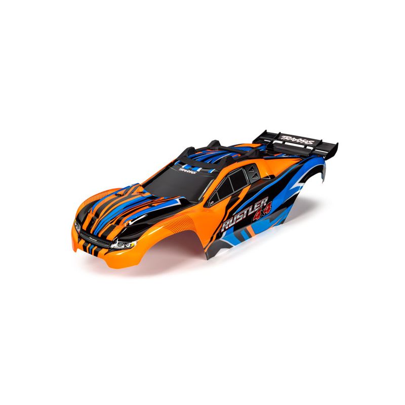 TRAXXAS Karoseria pomalowana Rustler 4x4 (Pomarańczowa)