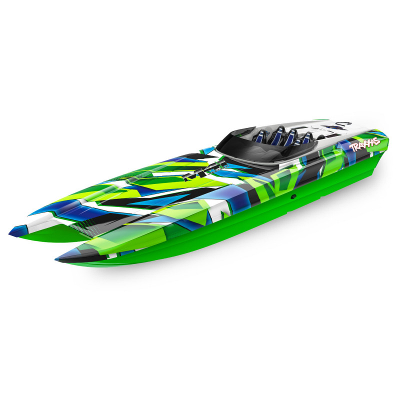 Łódź wyścigowa TRAXXAS DCB M41 Widebody + Stablilizacja TSM + TQ (zielona)