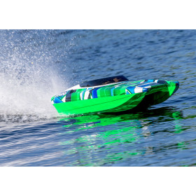 Łódź wyścigowa TRAXXAS DCB M41 Widebody + Stablilizacja TSM + TQ (zielona)