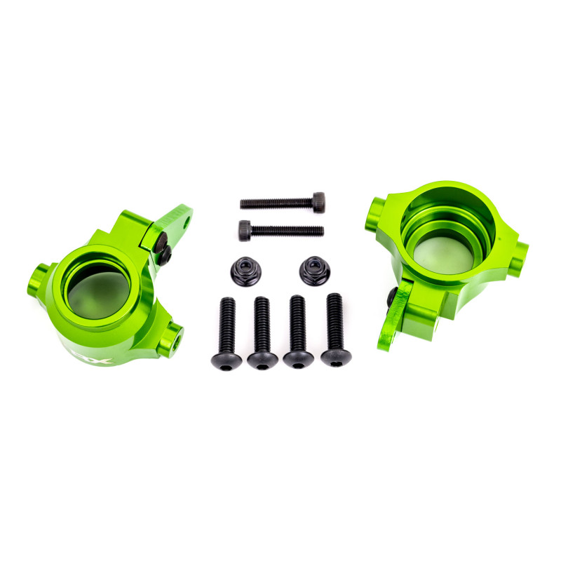 TRAXXAS Aluminiowe zwrotnice przednie do Sledge (zielone)