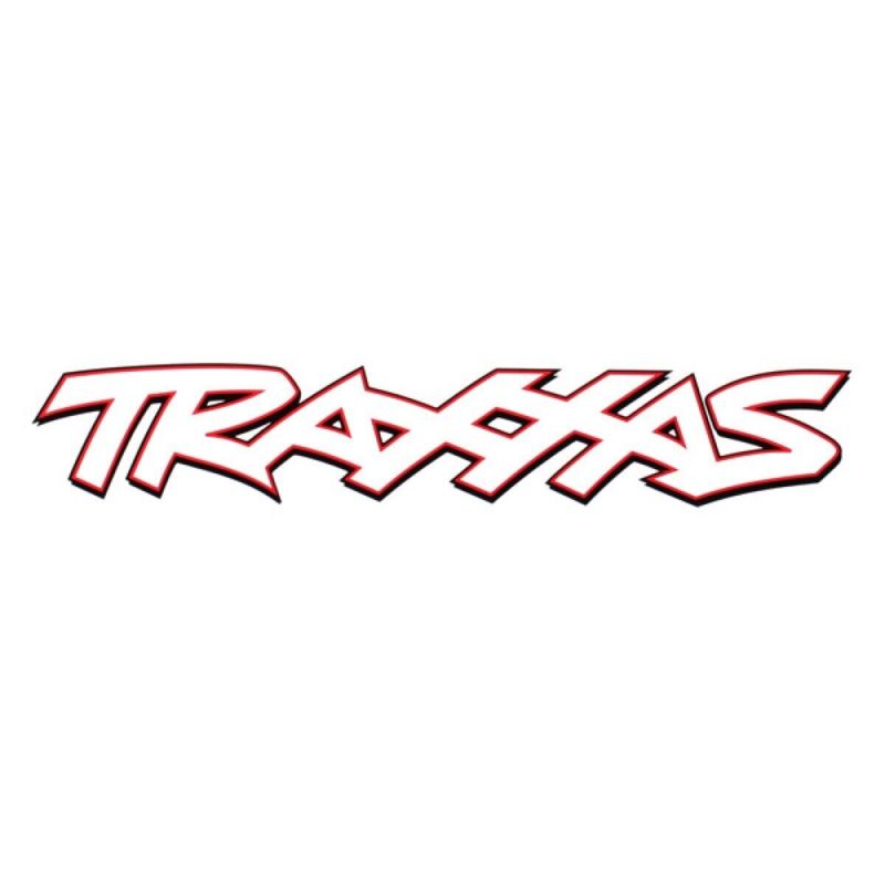 TRAXXAS Naklejka firmowa biała 48x10cm