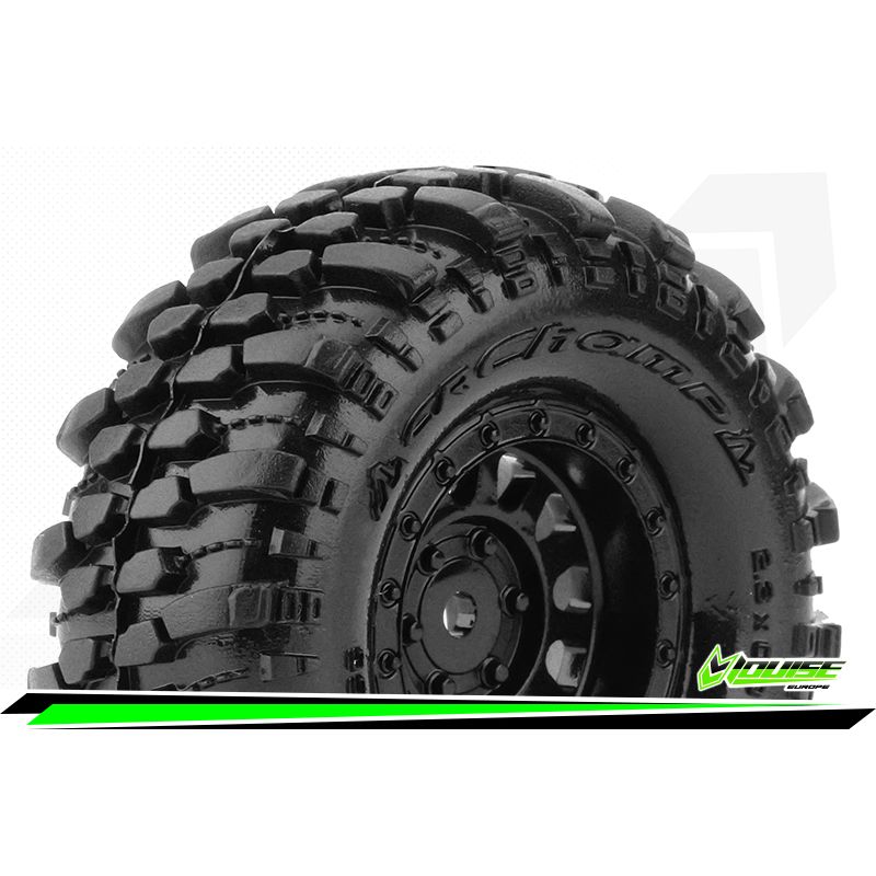 LOUISE Koła 2szt. CR-CHAMP 1/18 1/24 Super Soft Hex 7mm Crawler - TRAXXAS TRX-4M