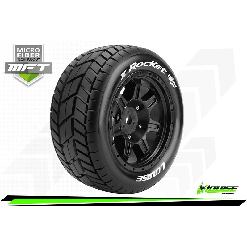 LOUISE Koła 2szt. X-ROCKET MFT 1/5 Sport Hex 24mm - TRAXXAS X-Maxx
