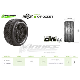 LOUISE Koła 2szt. X-ROCKET MFT 1/5 Sport Hex 24mm - ARRMA Kraton 8S / Outcast 8S