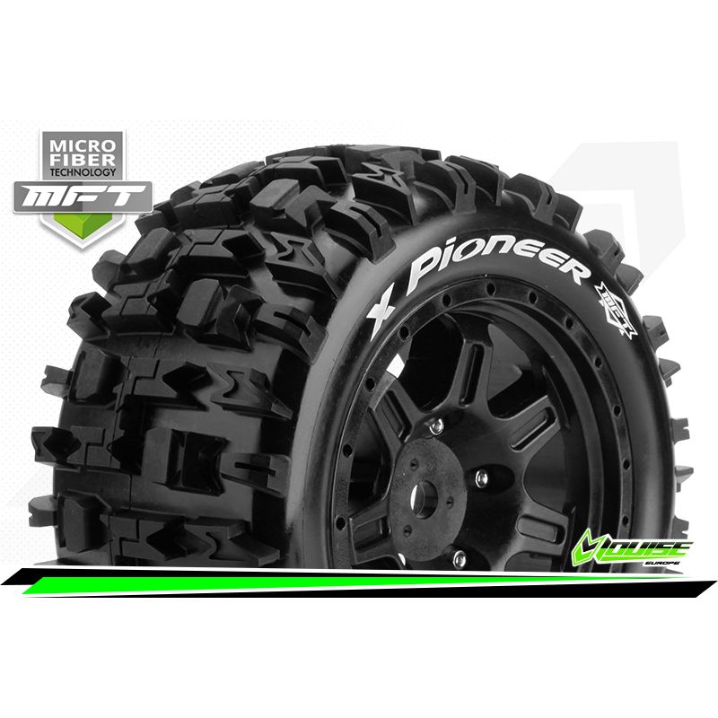LOUISE Koła 2szt. X-PIONEER MFT 1/5 Sport Hex 24mm - ARRMA Kraton 8S / Outcast 8S