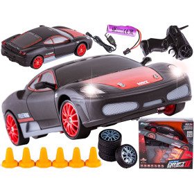 HB TOYS Drift II 4WD 1/24 F430 (Czarno-czerwony)