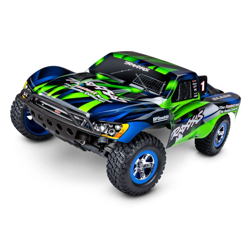 TRAXXAS Slash XL-5 2WD 1/10 + Ładowarka USB-C 4A + Akumulator (Zielony)