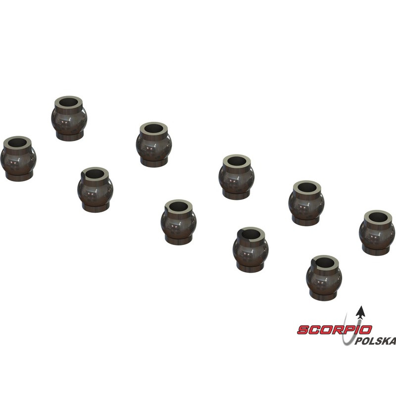 Arrma sworzeń kulowy 4.8x4.9x2.5mm (10)