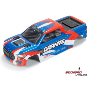 Arrma karoseria niebieska/czerwona: Grom Granite