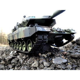 HENG LONG Czołg German Leopard 2A6 1/16 V7.0 2.4GHz (działko ASG/dźwięk/dym)
