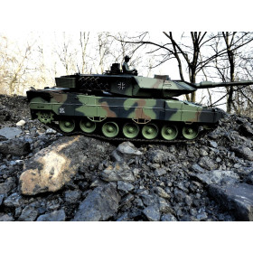 HENG LONG Czołg German Leopard 2A6 1/16 V7.0 2.4GHz (działko ASG/dźwięk/dym)