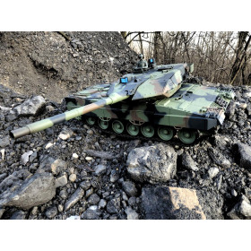 HENG LONG Czołg German Leopard 2A6 1/16 V7.0 2.4GHz (działko ASG/dźwięk/dym)