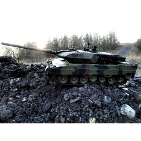 HENG LONG Czołg German Leopard 2A6 1/16 V7.0 2.4GHz (działko ASG/dźwięk/dym)