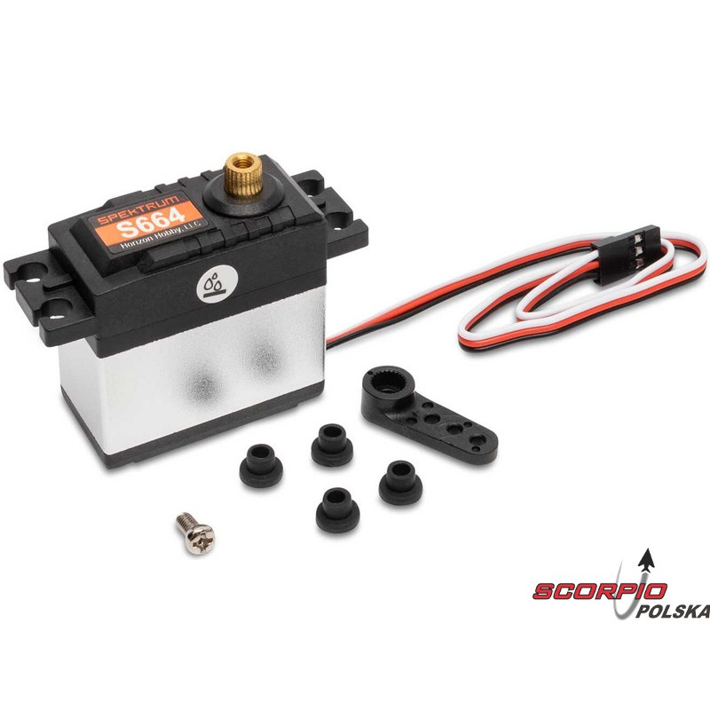 SPEKTRUM serwo S664 wodoodporne, MG, 25T