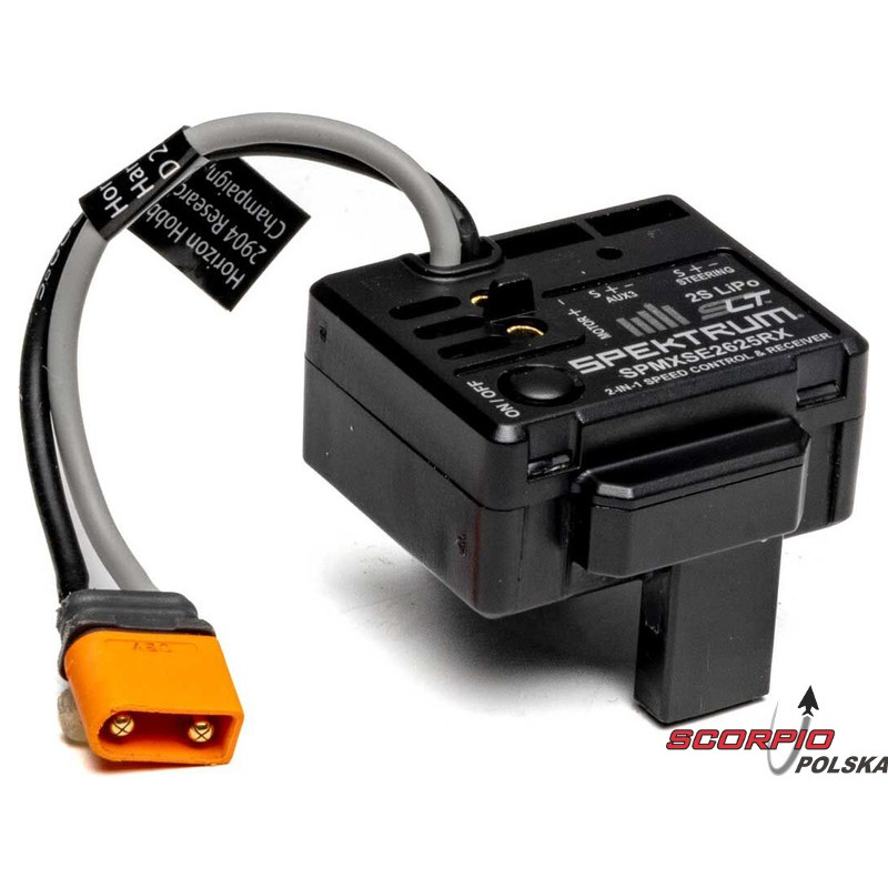 SPEKTRUM regulator szczotkowy 25A, odbiornik SLT: Grom