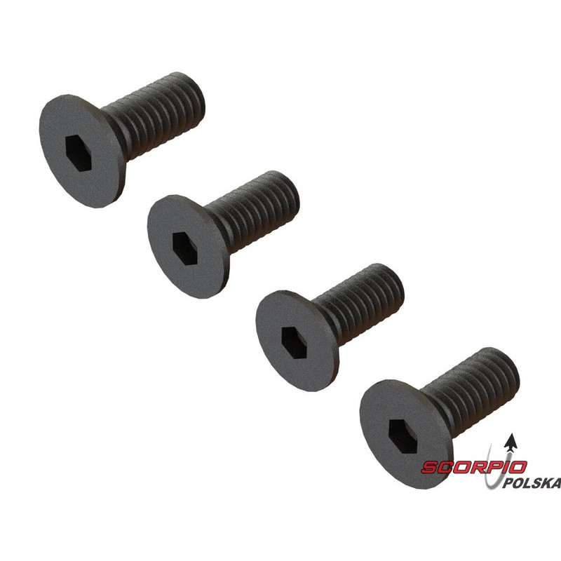 Arrma śruba imbus M4x10mm FH (4)