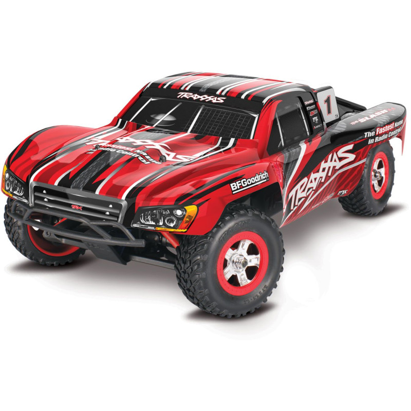 TRAXXAS Auto Slash 1/16 Pro 4WD + Ładowarka USB-C 4A + Akumulator (czerwony)