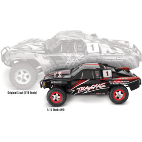 TRAXXAS Auto Slash 1/16 Pro 4WD + Ładowarka USB-C 4A + Akumulator (czarny)
