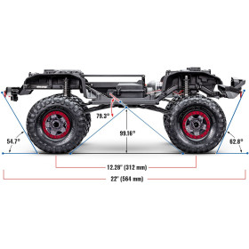 TRAXXAS Auto TRX-4 Sport 1/10 4X4 High Trail (szary) Edycja Specjalna