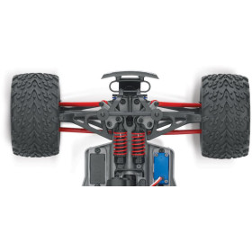 TRAXXAS Auto E-Revo 4WD 1/16 Monster Truck + Ładowarka USB-C 4A + Akumulator  (Niebieski/Czerwony)