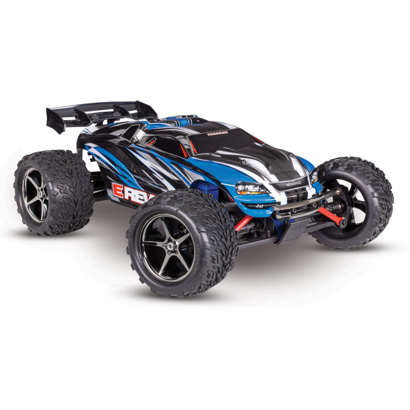 TRAXXAS Auto E-Revo 4WD 1/16 Monster Truck + Ładowarka USB-C 4A + Akumulator (Niebieski)
