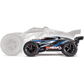 TRAXXAS Auto E-Revo 4WD 1/16 Monster Truck + Ładowarka USB-C 4A + Akumulator (Niebieski)