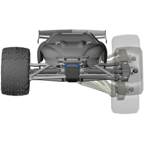 TRAXXAS Auto E-Revo VXL 4WD 1/16 Monster Truck + Ładowarka USB-C 4A + Akumulator (Niebieski)