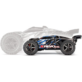 TRAXXAS Auto E-Revo VXL 4WD 1/16 Monster Truck + Ładowarka USB-C 4A + Akumulator (Niebieski)