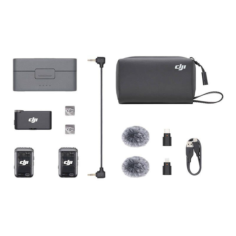 DJI Mic 2 Bezprzewodowy system transmisji audio (2 TX + 1 RX)