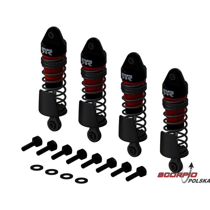 Arrma amortyzator złożony 58mm, olej 300cSt (4): Grom